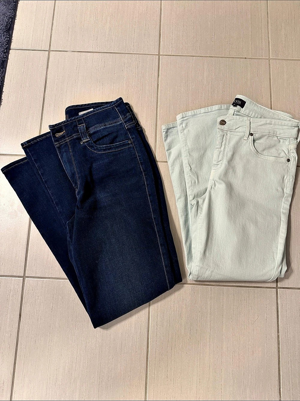 2 pair of NYDJ Marilyn Straight Jeans Blue Size 8